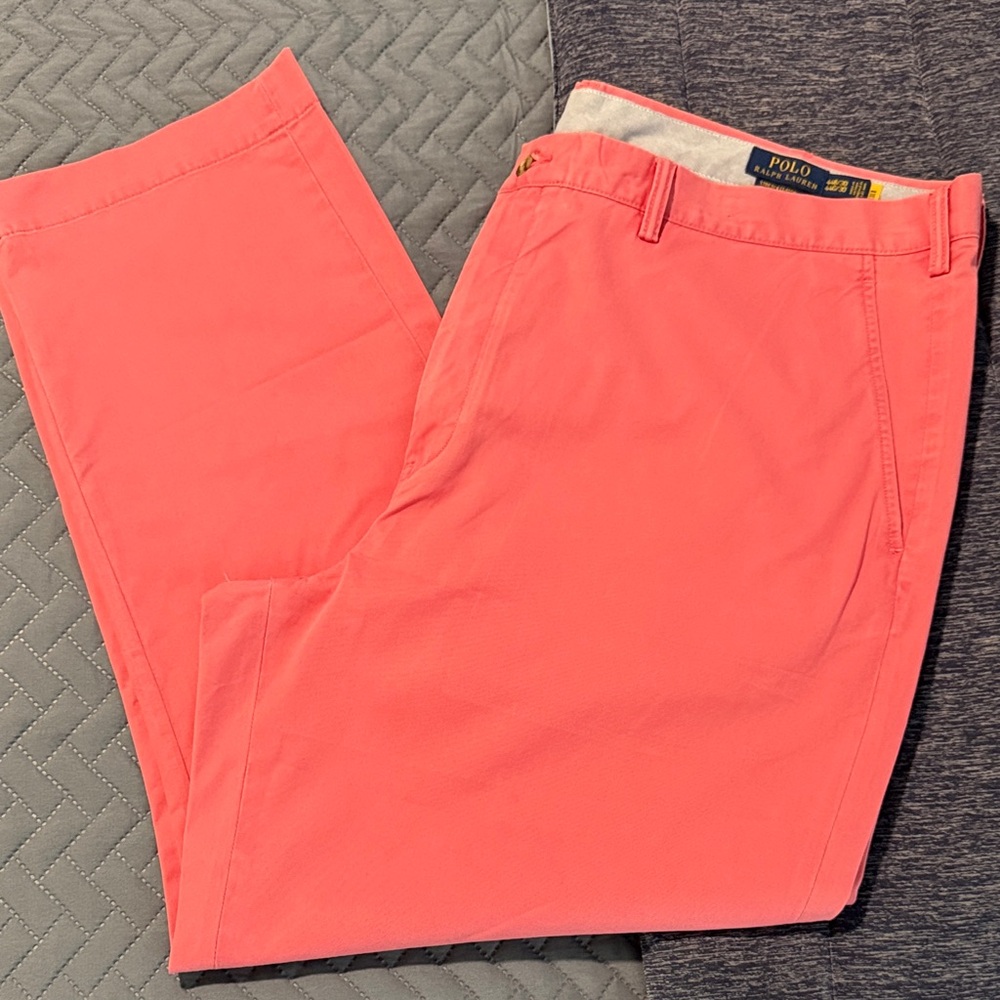 Big and Tall Polo by Ralph Lauren Men's Salmon Chinos